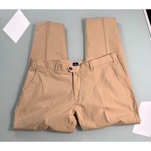 Blackberrys Alph Stretch Chino Pants Men's 38x28 Khaki Straight Leg Preppy
